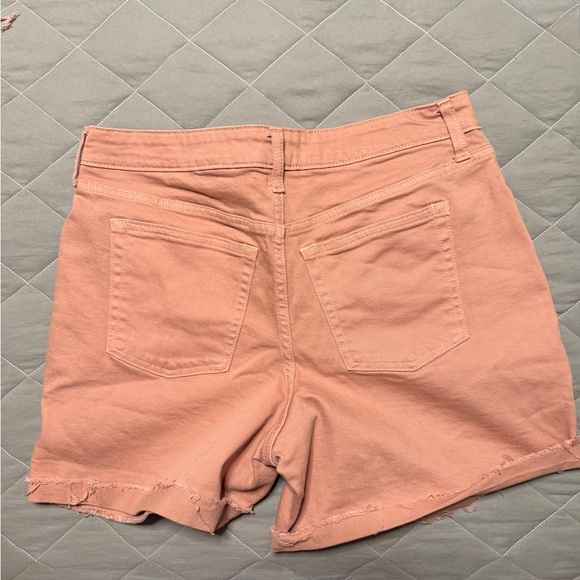 Free Assembly Rose Pink Denim Cut Off Shorts - Picture 2 of 7